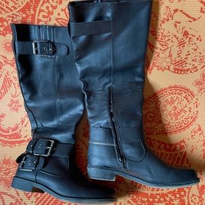 Carmaleta knee high boots, black, size 9